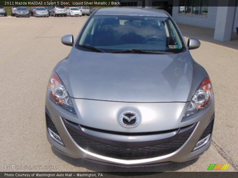 Liquid Silver Metallic / Black 2011 Mazda MAZDA3 s Sport 5 Door