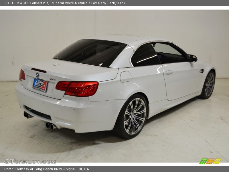 Mineral White Metallic / Fox Red/Black/Black 2011 BMW M3 Convertible