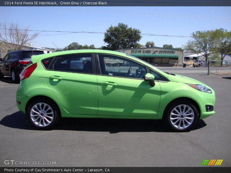 Green Envy / Charcoal Black 2014 Ford Fiesta SE Hatchback
