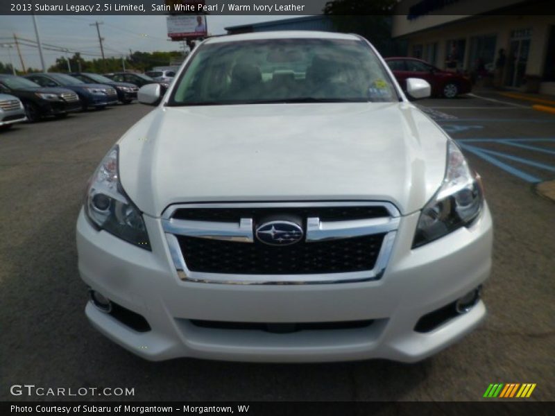 Satin White Pearl / Warm Ivory Leather 2013 Subaru Legacy 2.5i Limited