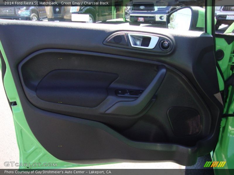 Green Envy / Charcoal Black 2014 Ford Fiesta SE Hatchback
