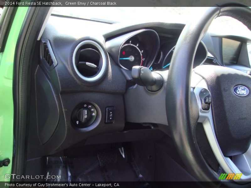 Green Envy / Charcoal Black 2014 Ford Fiesta SE Hatchback