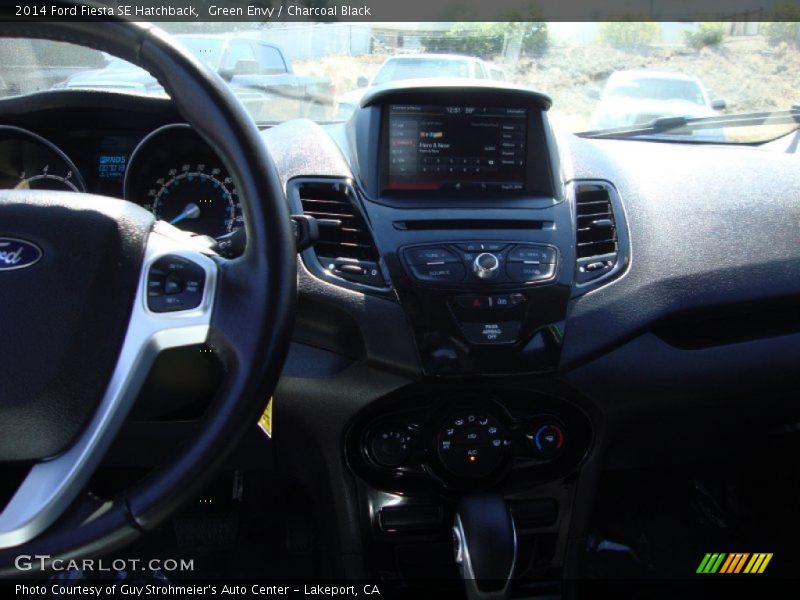 Green Envy / Charcoal Black 2014 Ford Fiesta SE Hatchback