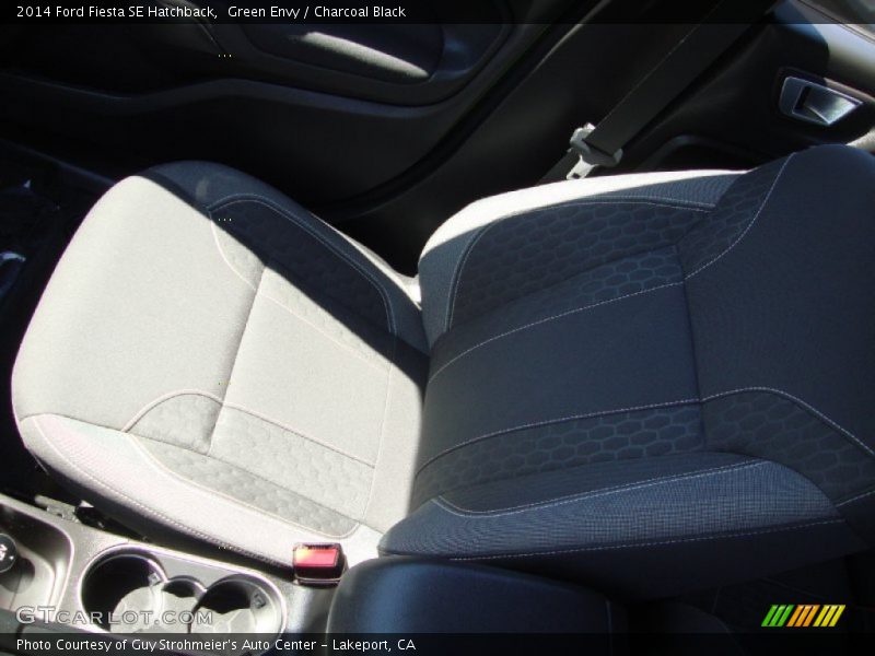 Green Envy / Charcoal Black 2014 Ford Fiesta SE Hatchback