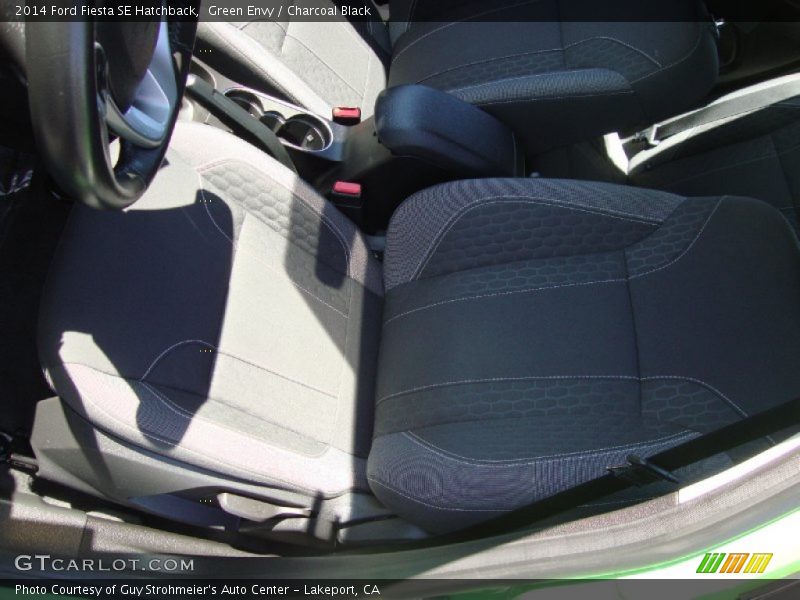 Green Envy / Charcoal Black 2014 Ford Fiesta SE Hatchback