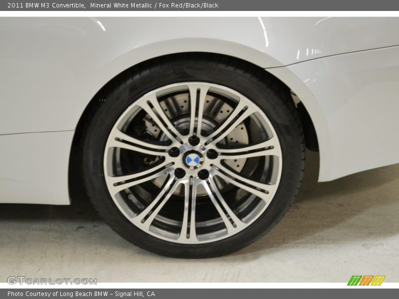 Mineral White Metallic / Fox Red/Black/Black 2011 BMW M3 Convertible