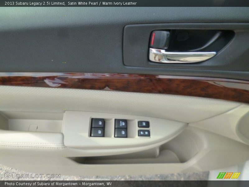 Satin White Pearl / Warm Ivory Leather 2013 Subaru Legacy 2.5i Limited