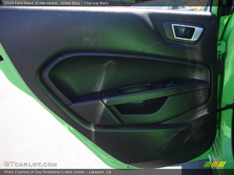 Green Envy / Charcoal Black 2014 Ford Fiesta SE Hatchback