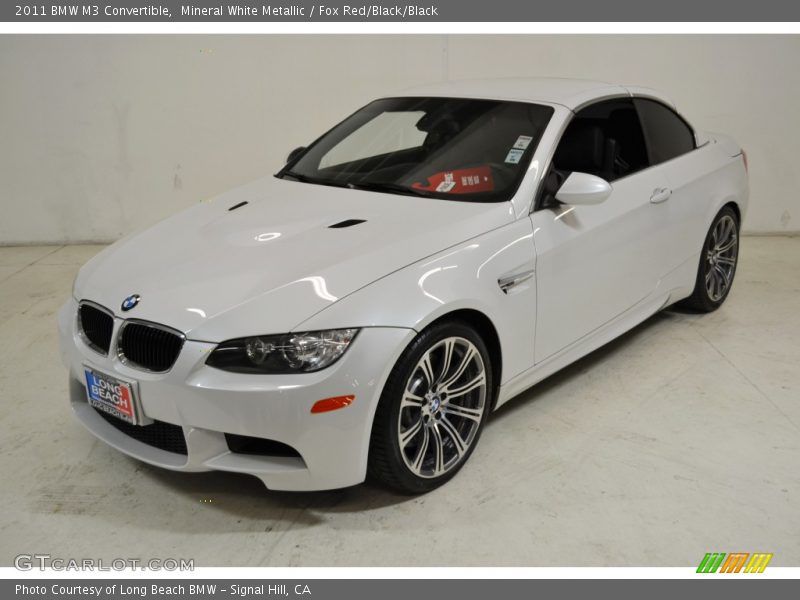 Mineral White Metallic / Fox Red/Black/Black 2011 BMW M3 Convertible
