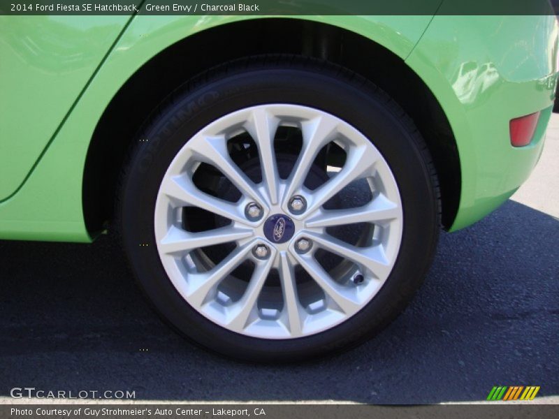 Green Envy / Charcoal Black 2014 Ford Fiesta SE Hatchback