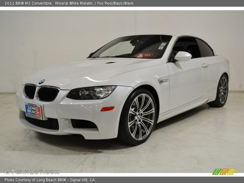 Mineral White Metallic / Fox Red/Black/Black 2011 BMW M3 Convertible