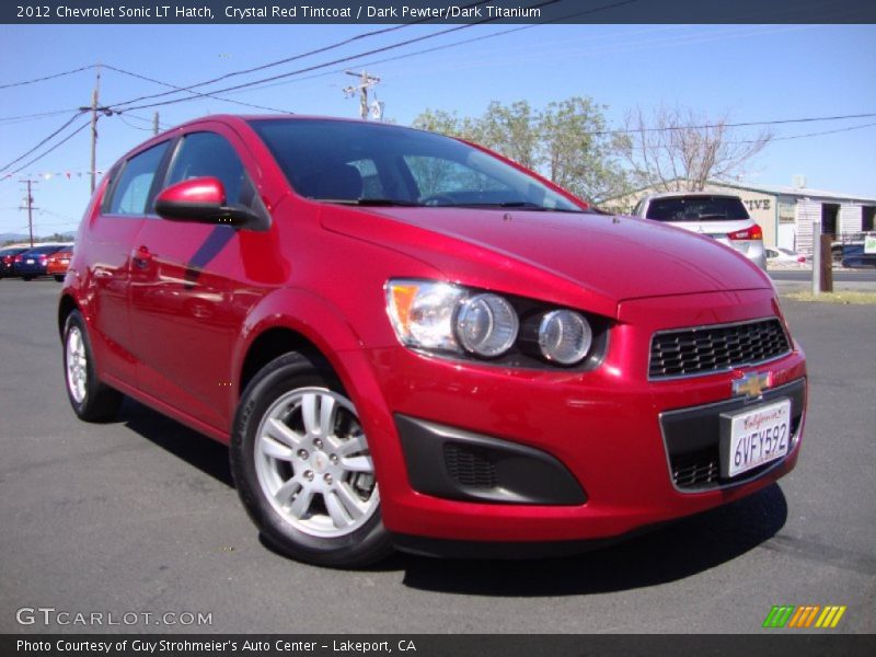 Crystal Red Tintcoat / Dark Pewter/Dark Titanium 2012 Chevrolet Sonic LT Hatch