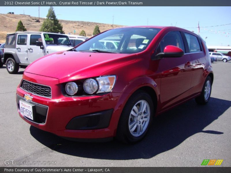 Crystal Red Tintcoat / Dark Pewter/Dark Titanium 2012 Chevrolet Sonic LT Hatch