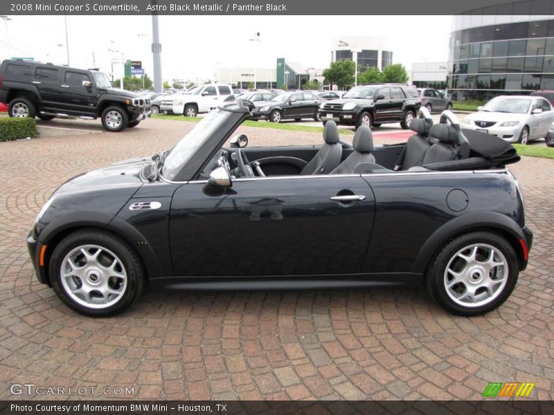 Astro Black Metallic / Panther Black 2008 Mini Cooper S Convertible