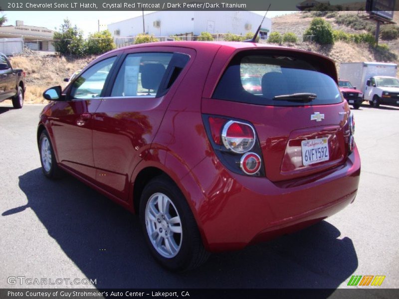 Crystal Red Tintcoat / Dark Pewter/Dark Titanium 2012 Chevrolet Sonic LT Hatch