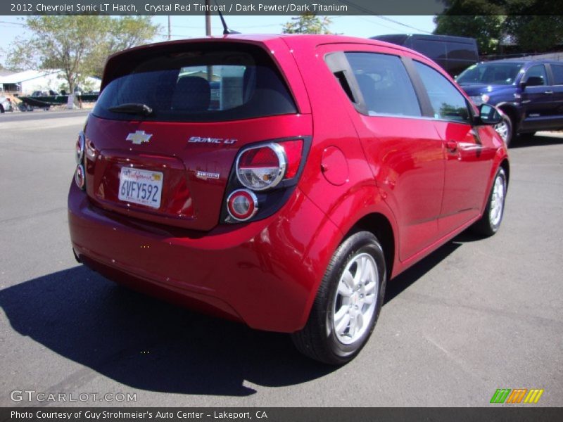 Crystal Red Tintcoat / Dark Pewter/Dark Titanium 2012 Chevrolet Sonic LT Hatch