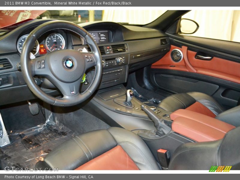 Mineral White Metallic / Fox Red/Black/Black 2011 BMW M3 Convertible