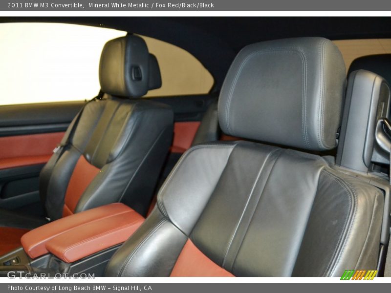 Mineral White Metallic / Fox Red/Black/Black 2011 BMW M3 Convertible