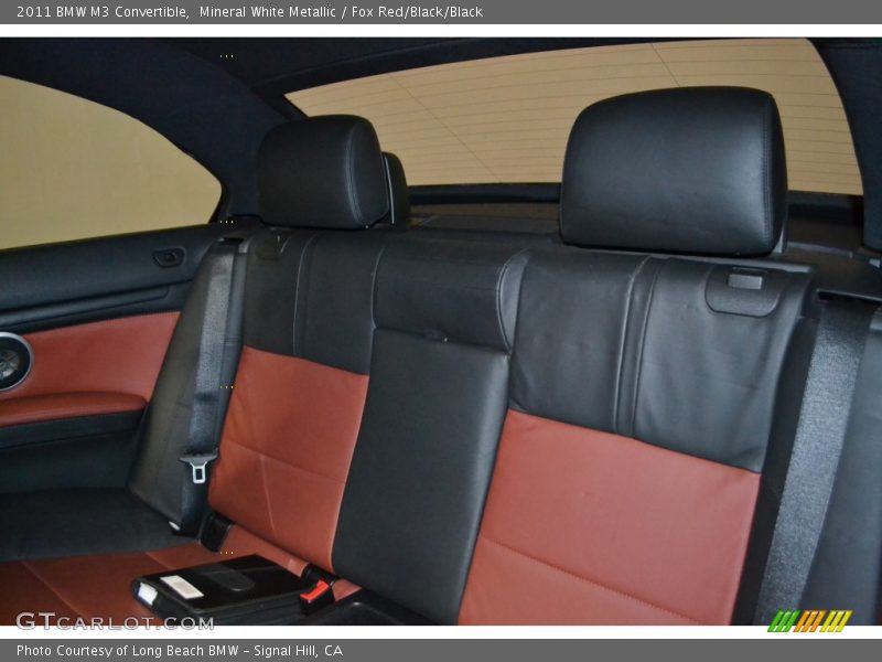 Mineral White Metallic / Fox Red/Black/Black 2011 BMW M3 Convertible