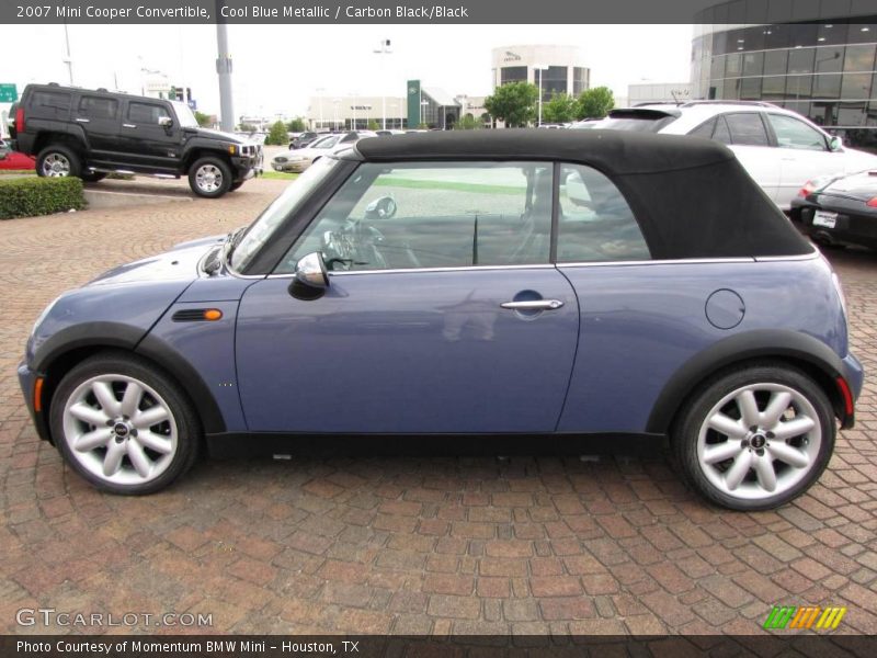 Cool Blue Metallic / Carbon Black/Black 2007 Mini Cooper Convertible