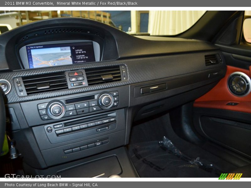 Mineral White Metallic / Fox Red/Black/Black 2011 BMW M3 Convertible