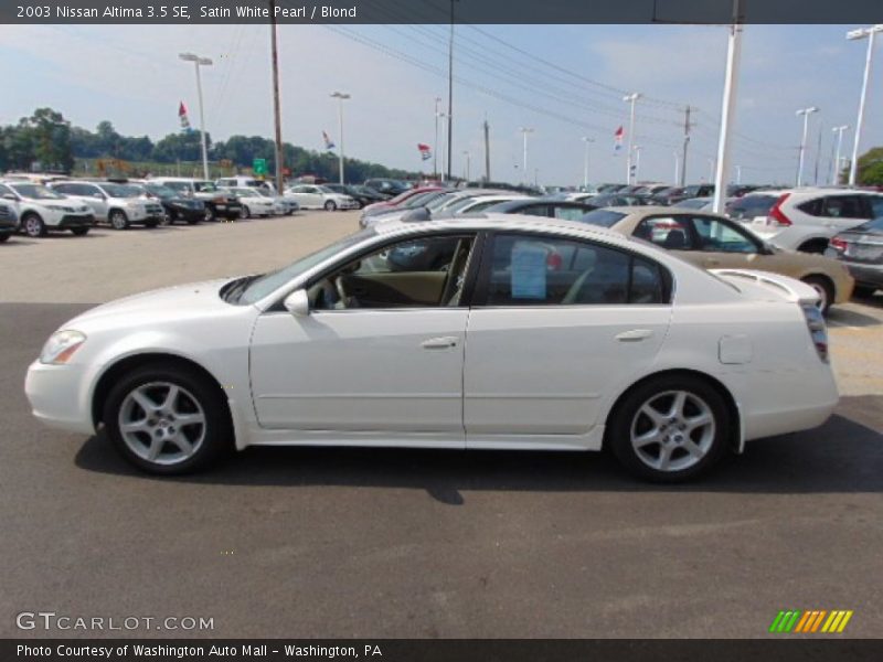 Satin White Pearl / Blond 2003 Nissan Altima 3.5 SE