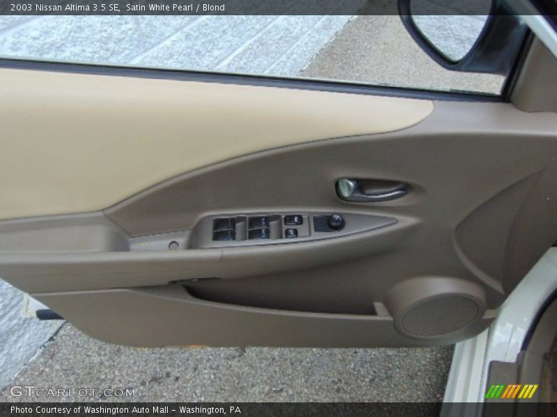 Satin White Pearl / Blond 2003 Nissan Altima 3.5 SE