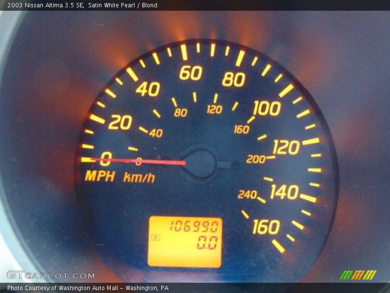 Satin White Pearl / Blond 2003 Nissan Altima 3.5 SE