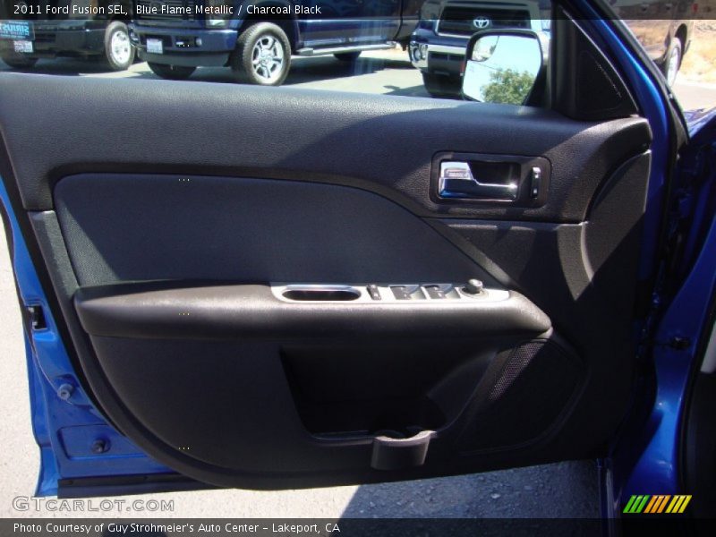 Blue Flame Metallic / Charcoal Black 2011 Ford Fusion SEL