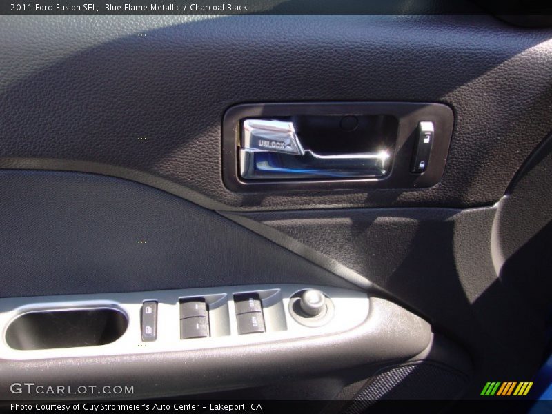 Blue Flame Metallic / Charcoal Black 2011 Ford Fusion SEL