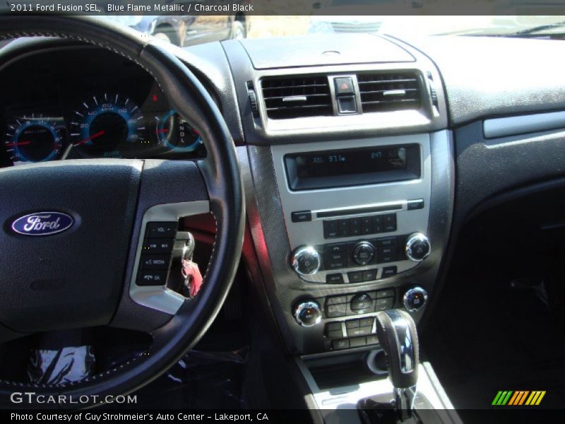 Blue Flame Metallic / Charcoal Black 2011 Ford Fusion SEL