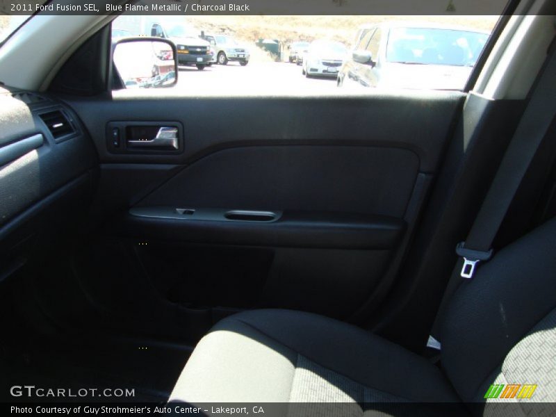 Blue Flame Metallic / Charcoal Black 2011 Ford Fusion SEL