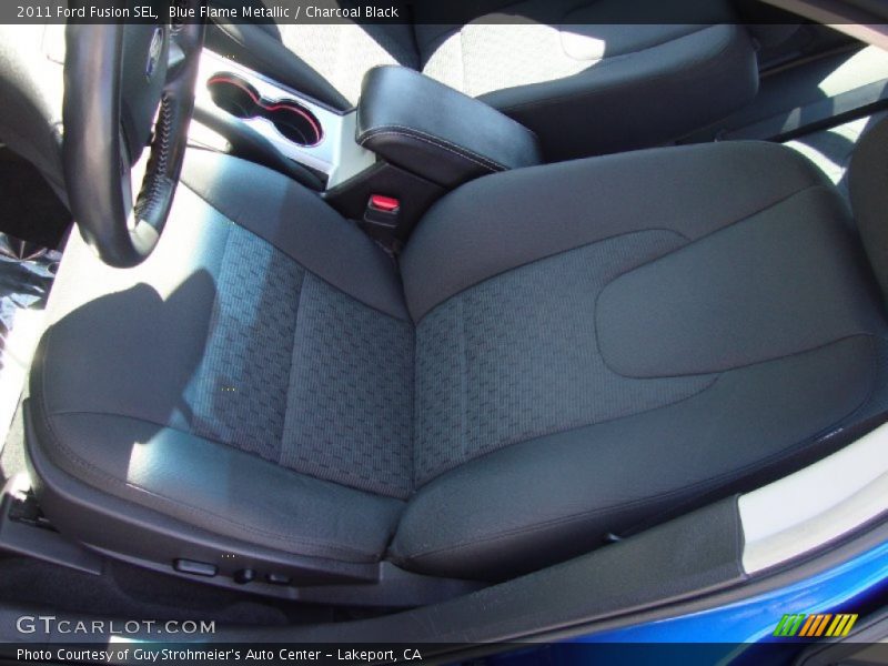 Blue Flame Metallic / Charcoal Black 2011 Ford Fusion SEL