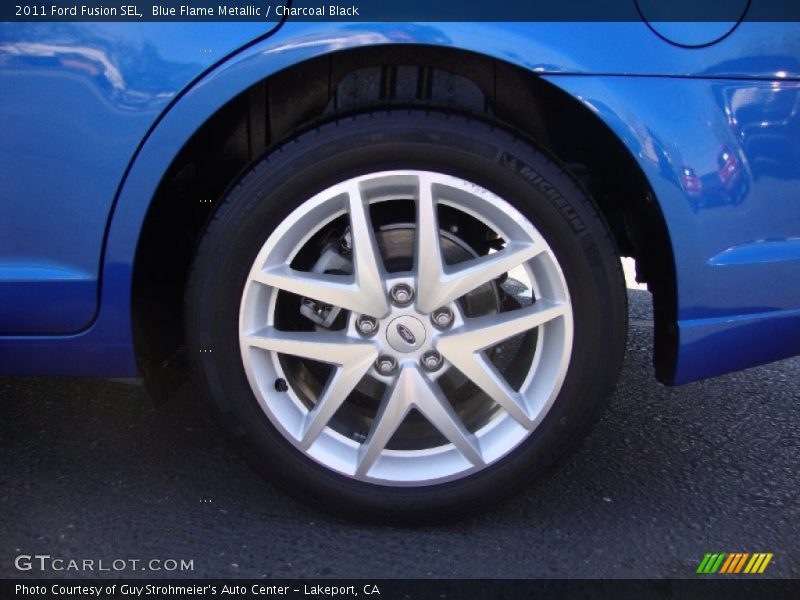 Blue Flame Metallic / Charcoal Black 2011 Ford Fusion SEL