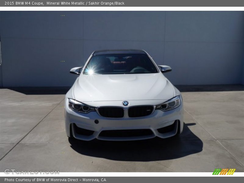 Mineral White Metallic / Sakhir Orange/Black 2015 BMW M4 Coupe