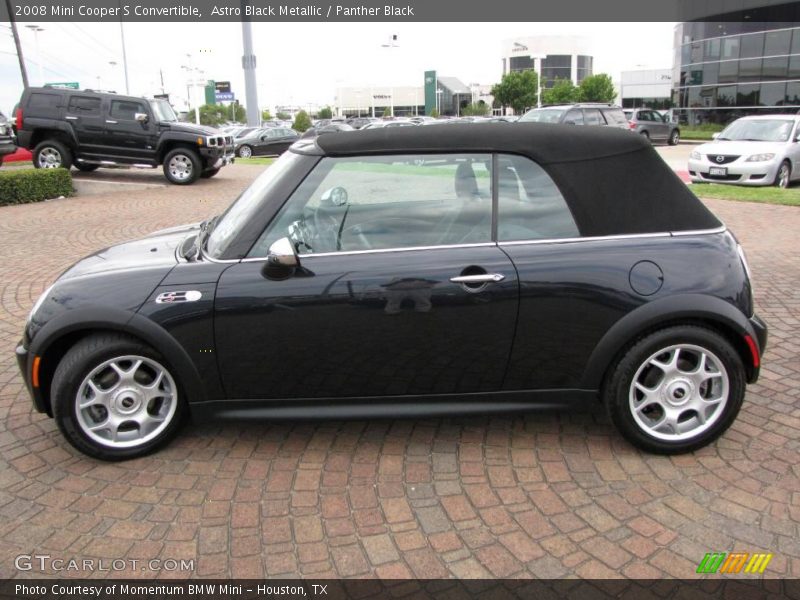 Astro Black Metallic / Panther Black 2008 Mini Cooper S Convertible
