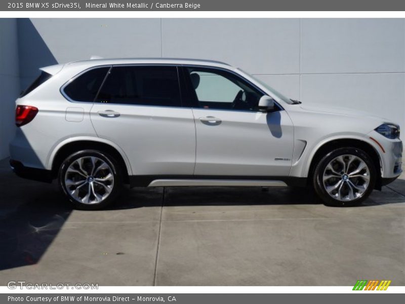 Mineral White Metallic / Canberra Beige 2015 BMW X5 sDrive35i