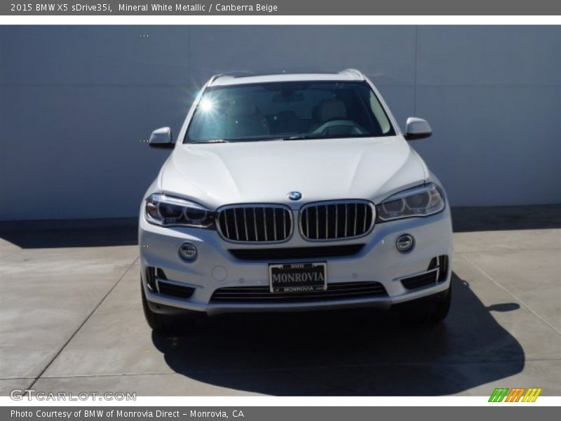 Mineral White Metallic / Canberra Beige 2015 BMW X5 sDrive35i