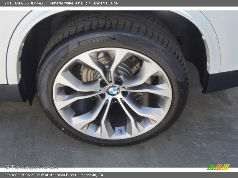Mineral White Metallic / Canberra Beige 2015 BMW X5 sDrive35i