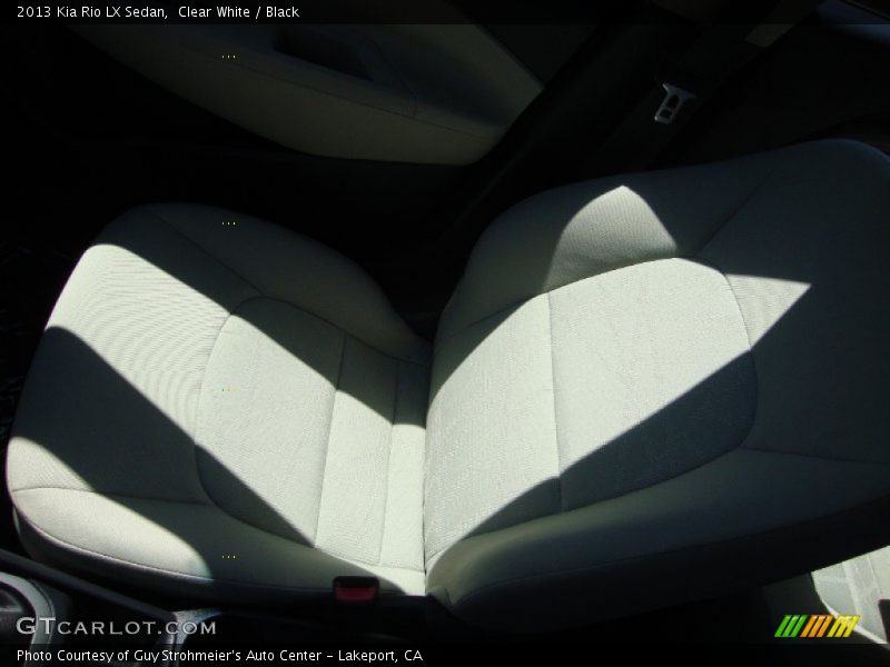 Clear White / Black 2013 Kia Rio LX Sedan