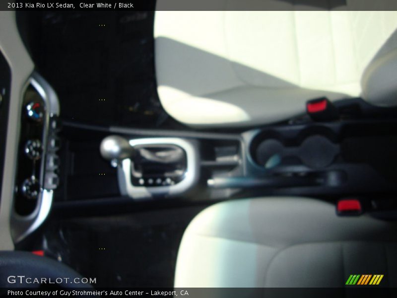 Clear White / Black 2013 Kia Rio LX Sedan