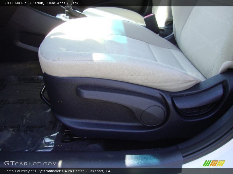 Clear White / Black 2013 Kia Rio LX Sedan