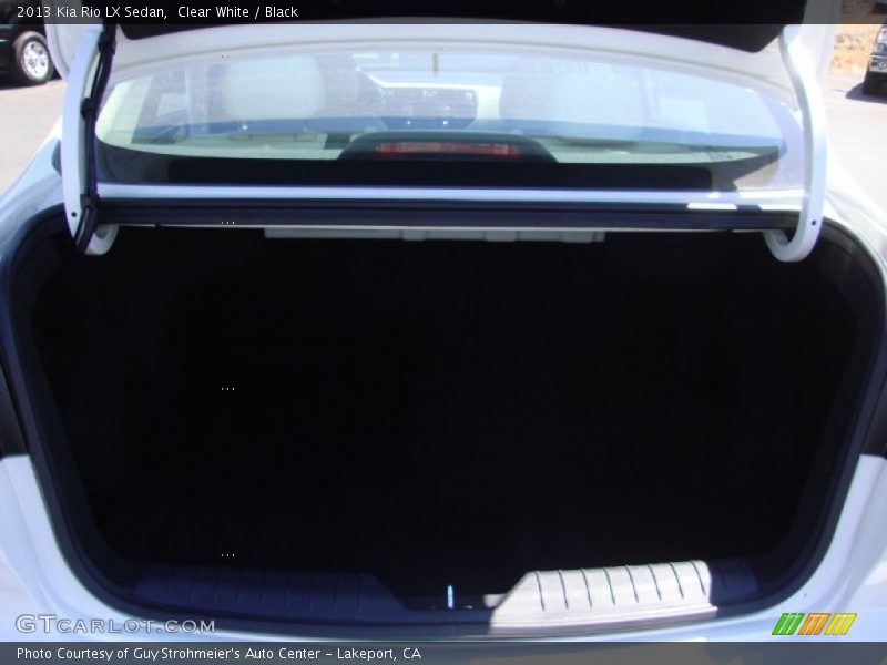 Clear White / Black 2013 Kia Rio LX Sedan