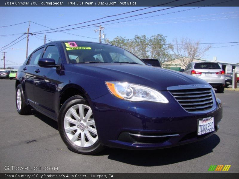 True Blue Pearl / Black/Light Frost Beige 2014 Chrysler 200 Touring Sedan