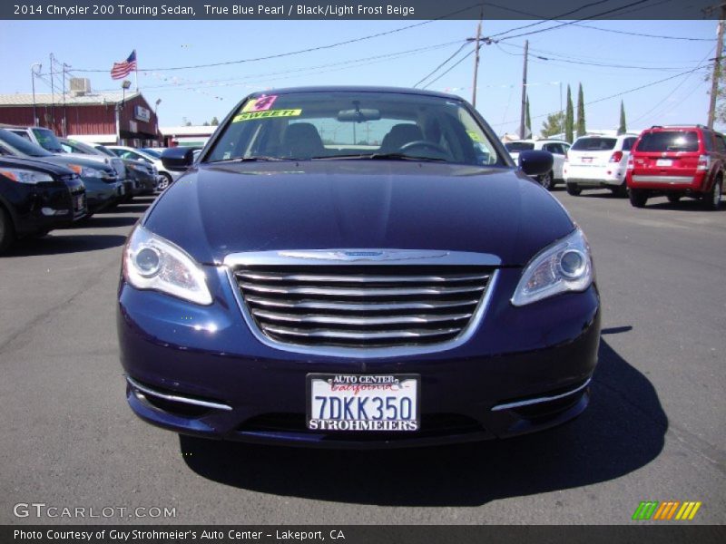 True Blue Pearl / Black/Light Frost Beige 2014 Chrysler 200 Touring Sedan