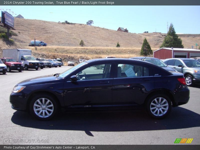 True Blue Pearl / Black/Light Frost Beige 2014 Chrysler 200 Touring Sedan