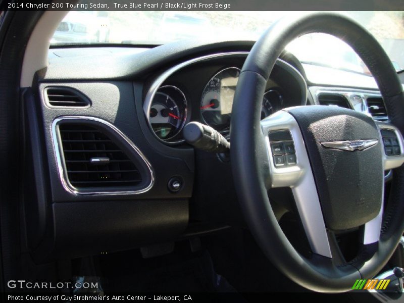 True Blue Pearl / Black/Light Frost Beige 2014 Chrysler 200 Touring Sedan