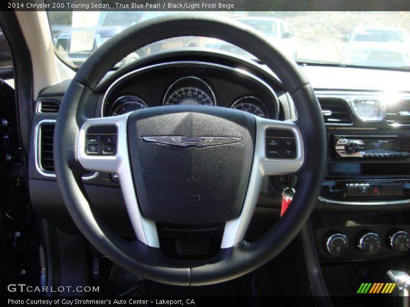 True Blue Pearl / Black/Light Frost Beige 2014 Chrysler 200 Touring Sedan