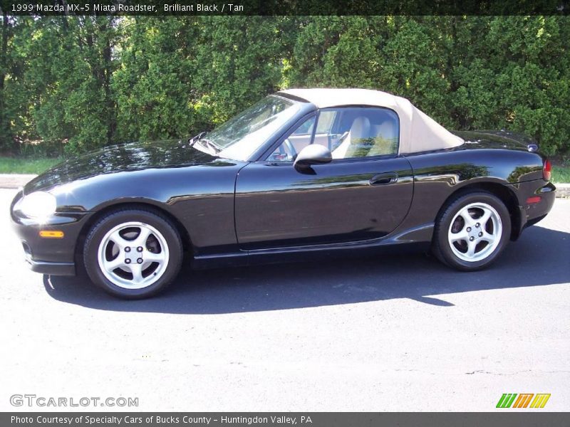 Brilliant Black / Tan 1999 Mazda MX-5 Miata Roadster