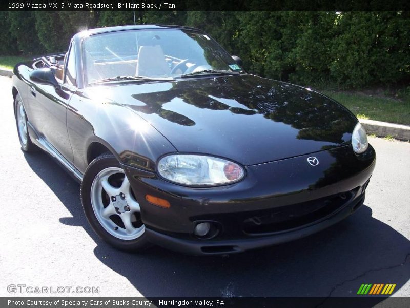 Brilliant Black / Tan 1999 Mazda MX-5 Miata Roadster